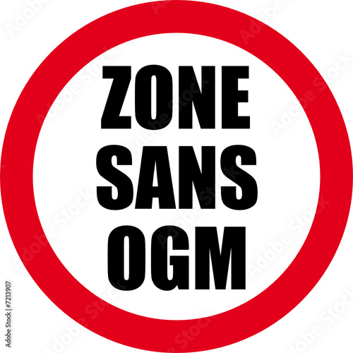 Panneau Zone Sans OGM