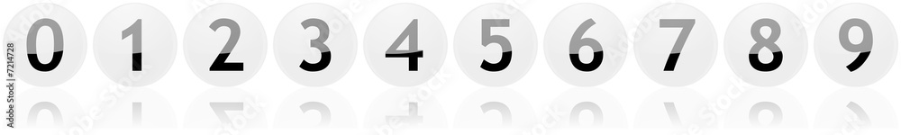 numbered white aqua buttons numbered white aqua buttons