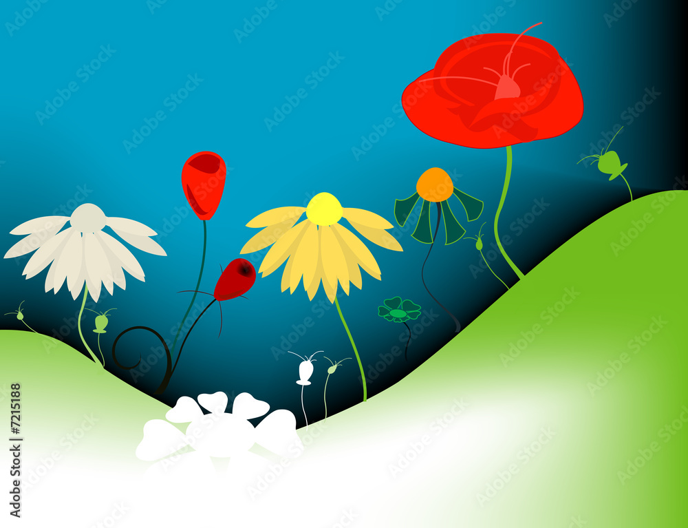 Naklejka premium flowers