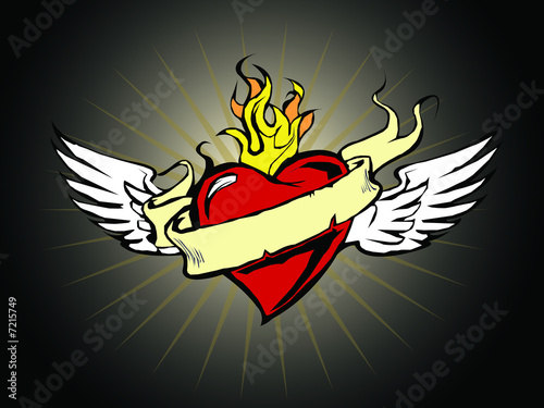 heart with wings