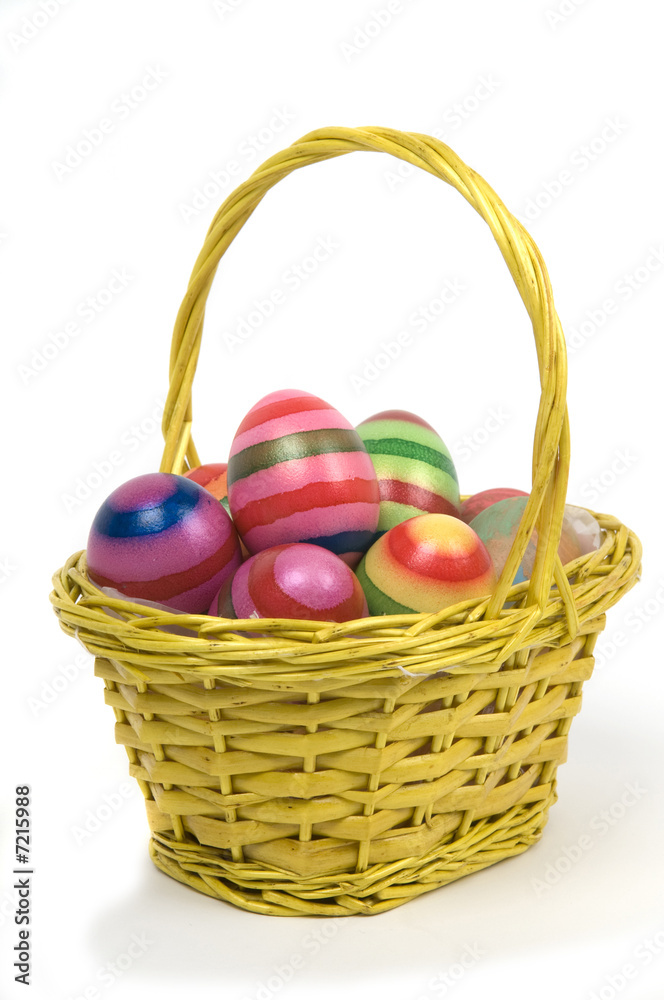 Easter Eggs In A Basket -4 Easter Eggs In A Basket -4