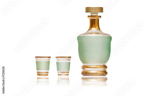 carafe with two glasses