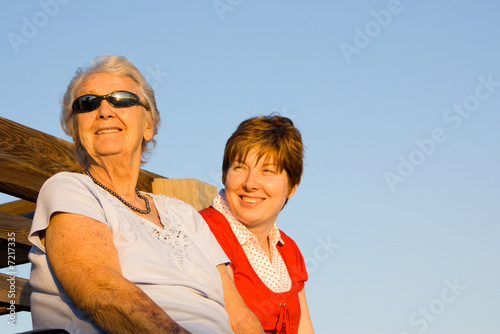 grandmother and granddaughter