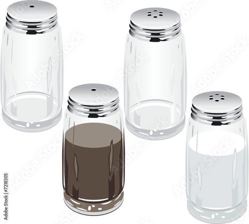 Vector salt & pepper shakers