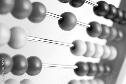 Close-Up Of Wooden Abacus
