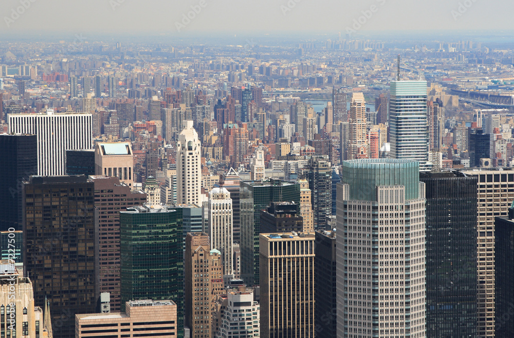 Obraz premium Panoramic view of the New York City skyline