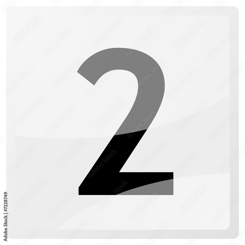 white square aqua button number two white square aqua button number two