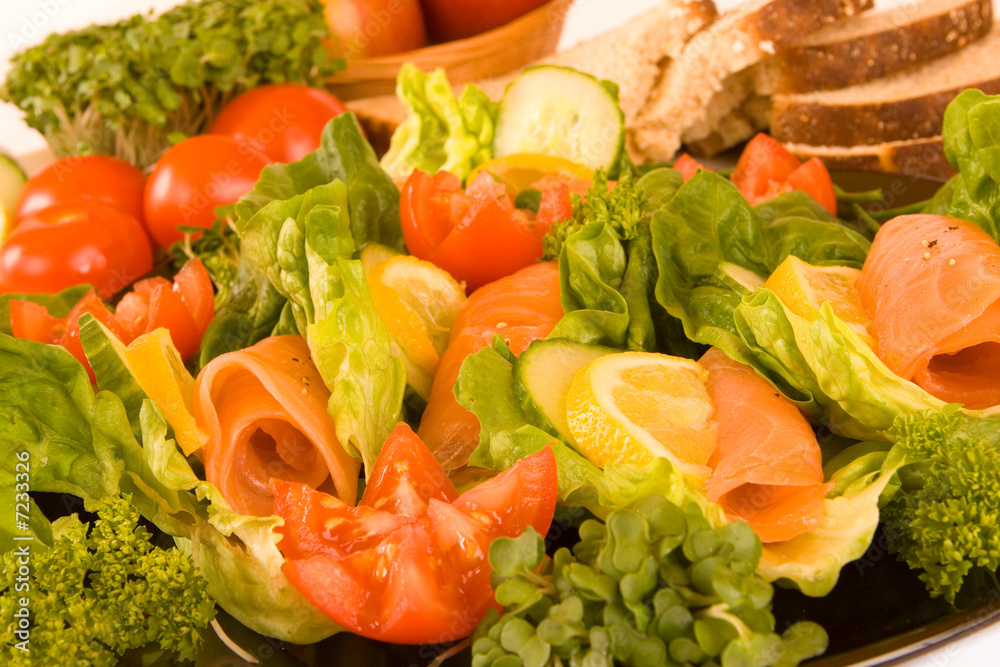 Salad with Smoked Salmon