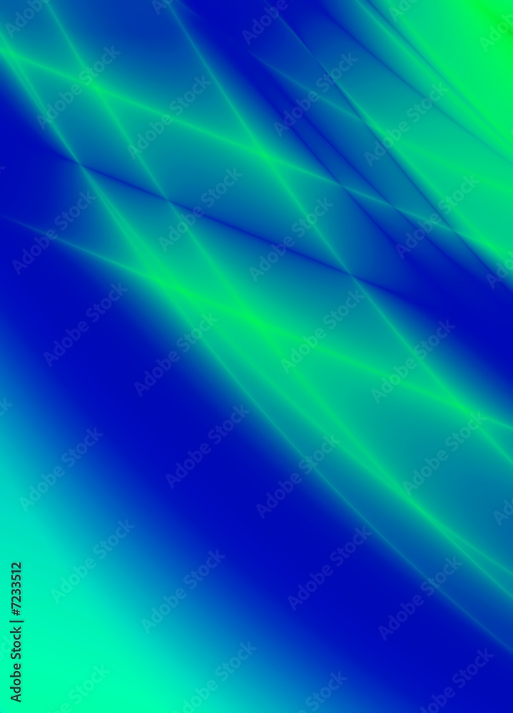 Obraz premium powerful green beams