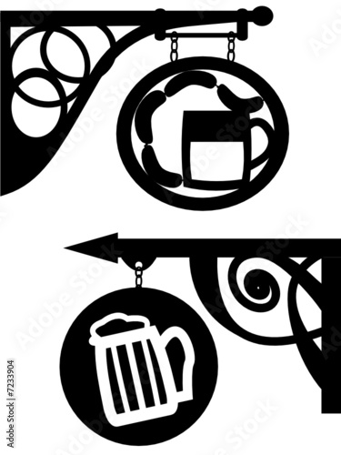 Antiquarian street signboard