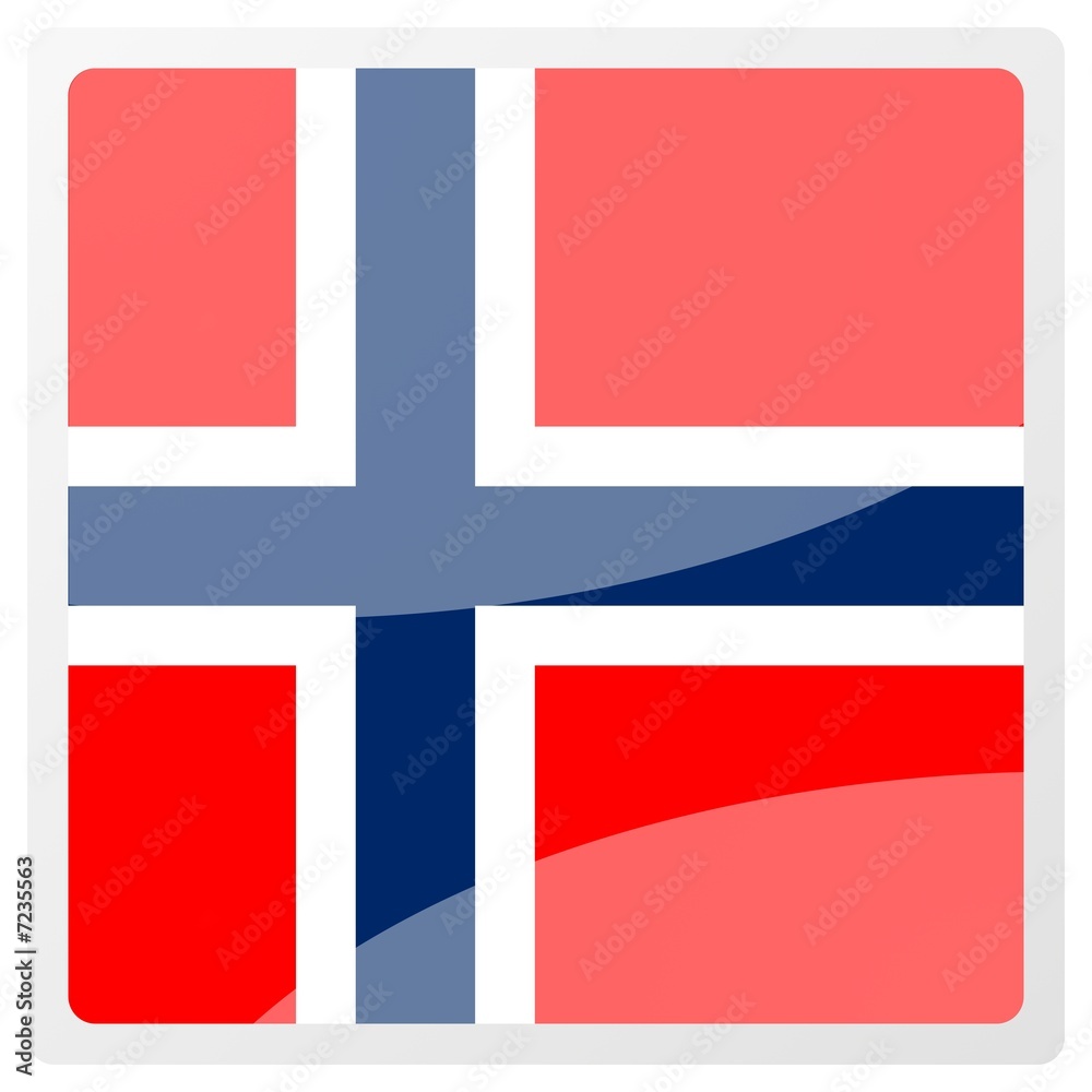 Fototapeta premium norwegian square aqua button