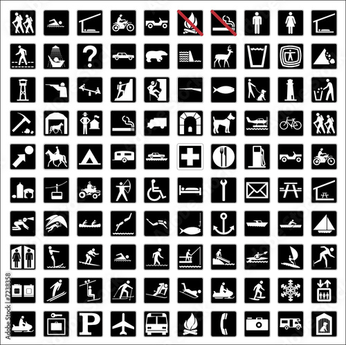 Best 100 high quality recreational symbols