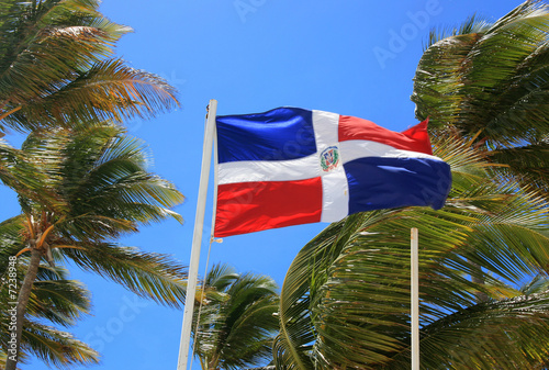 Drapeau république dominicaine