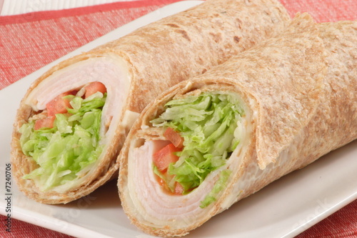 perfect smoked turkey wrap