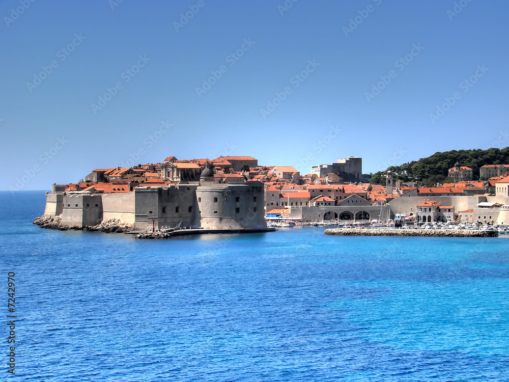 Dubrovnik Old harbor hdr