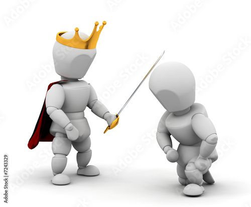Εκτύπωση καμβά Person getting knighthood