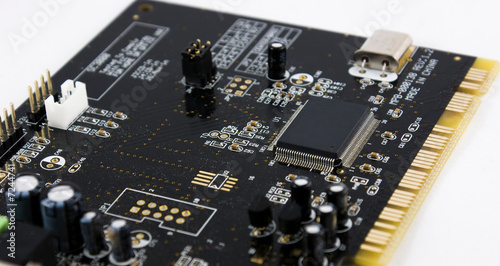 A Circuit board from a sound card photo