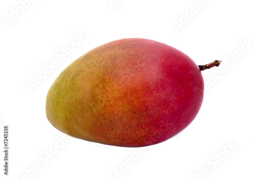 Fresh mango on white