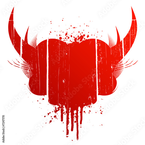 Blood splatter design element