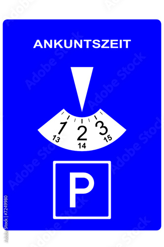 Parkuhrscheibe