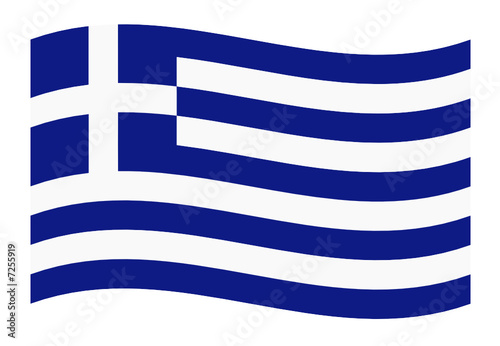griechenland fahne welle