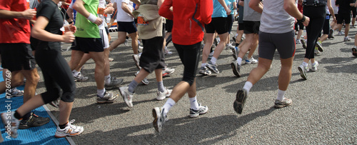 Runners starting the race
