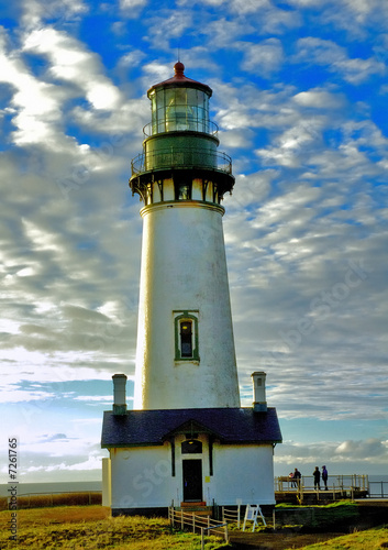 Oregon lighthouse Yaquina bay
