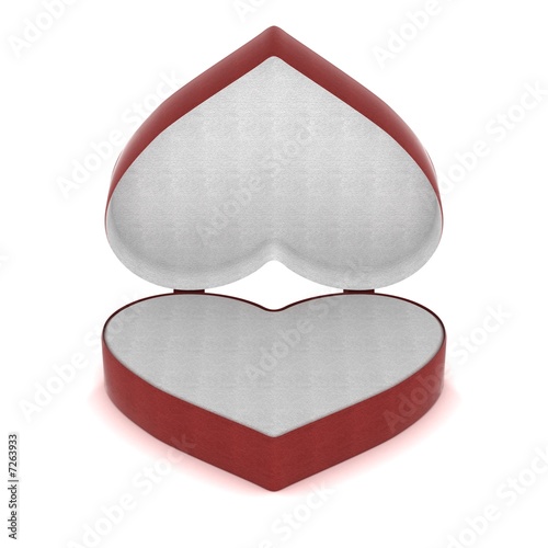 Gift box in the form of hea...