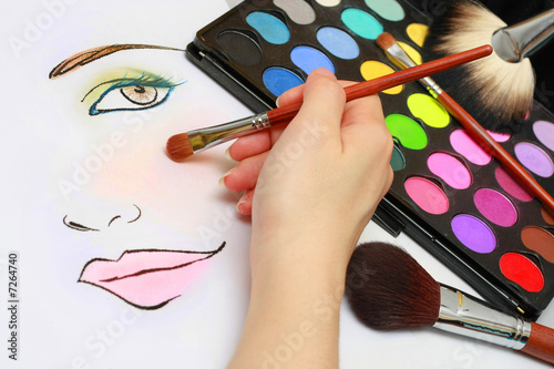 Makeup Sketching photo