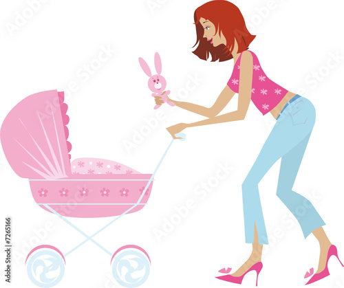 Mother and a baby