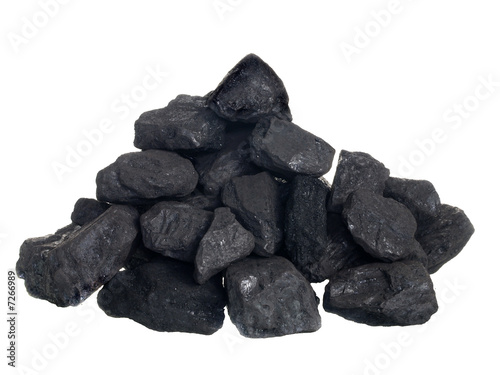 Stampa su tela Pile of coal
