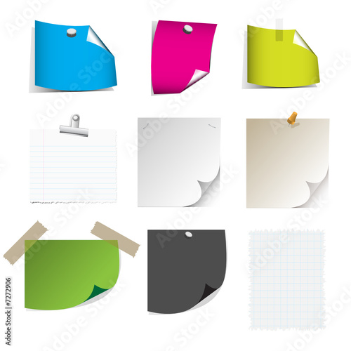 Vector - Big collection of paper message set 