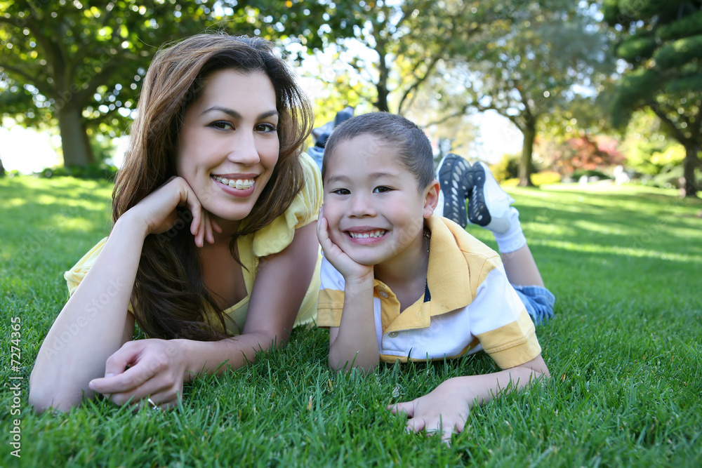 Fototapeta premium Mother and Son