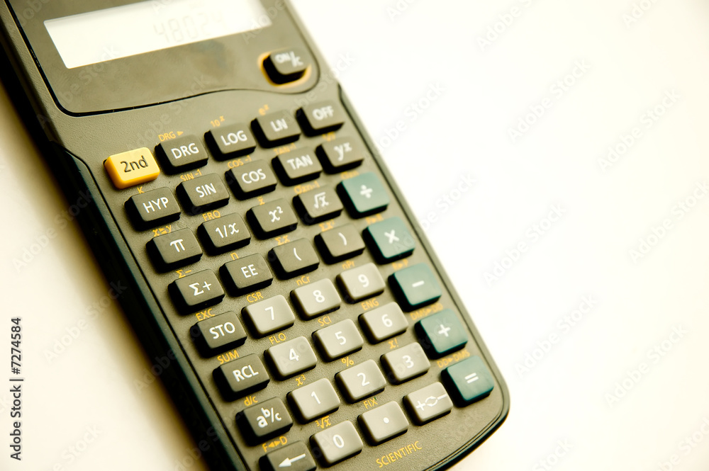 Calculator isolated on white background Calculator isolated on white background