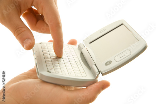 Obraz na plátně Using pda