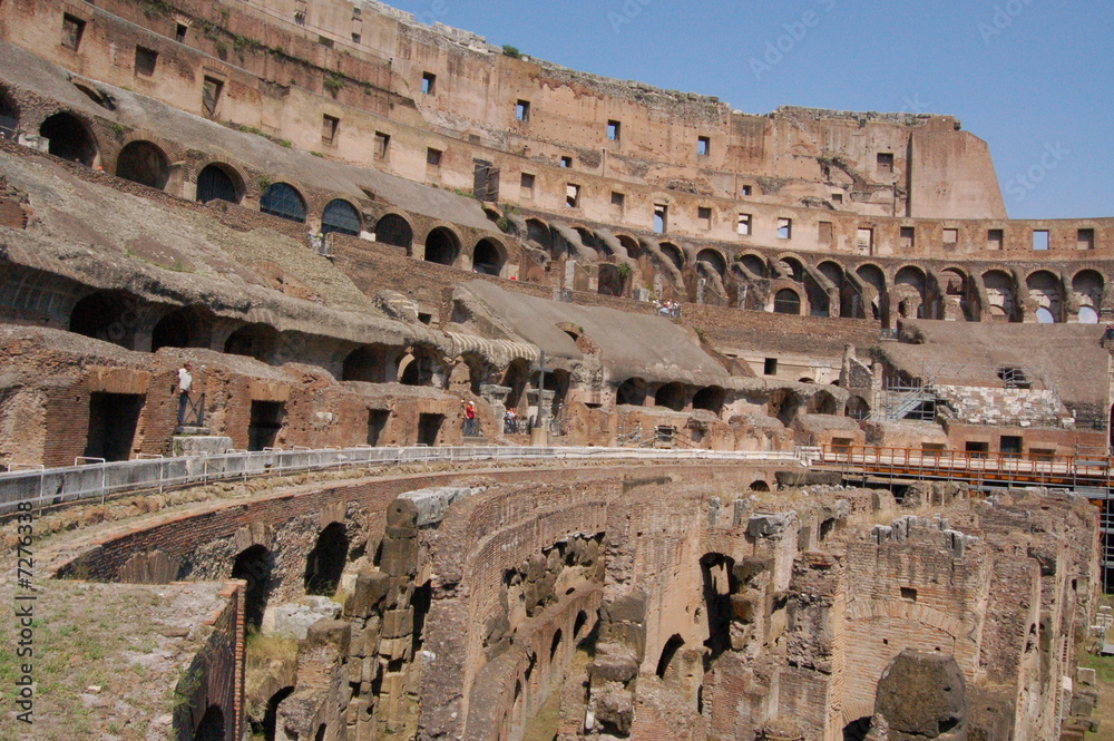 archs of coliseum in rome