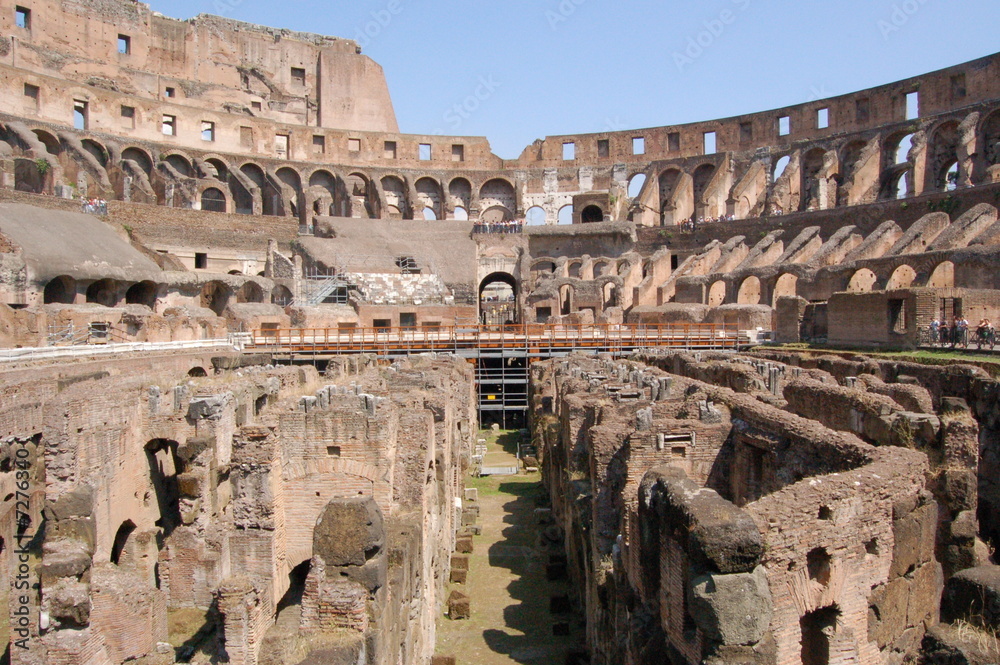 ruins of roman coliseum