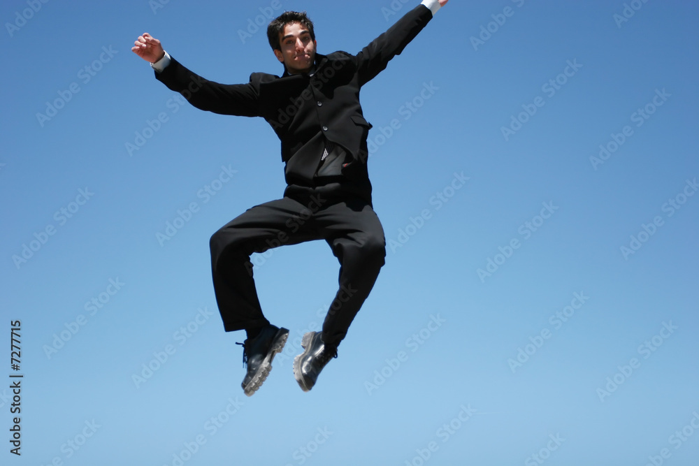 Ecstatic businessman Ecstatic businessman