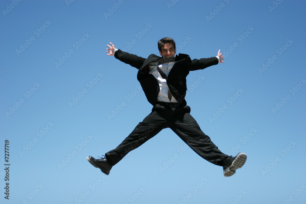 Ecstatic businessman Ecstatic businessman