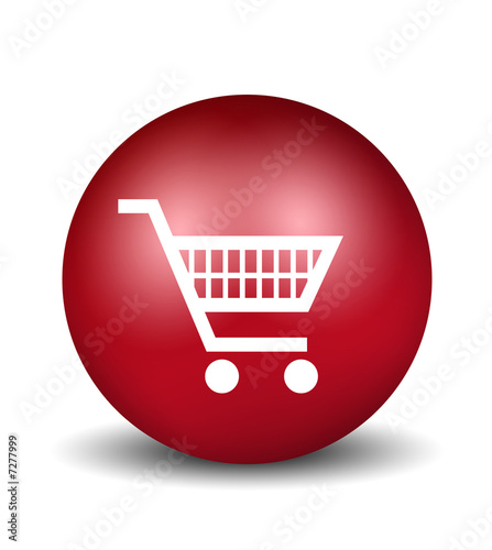 Trolley Icon - red
