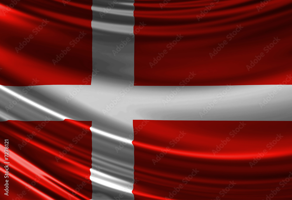 Obraz premium Danish flag