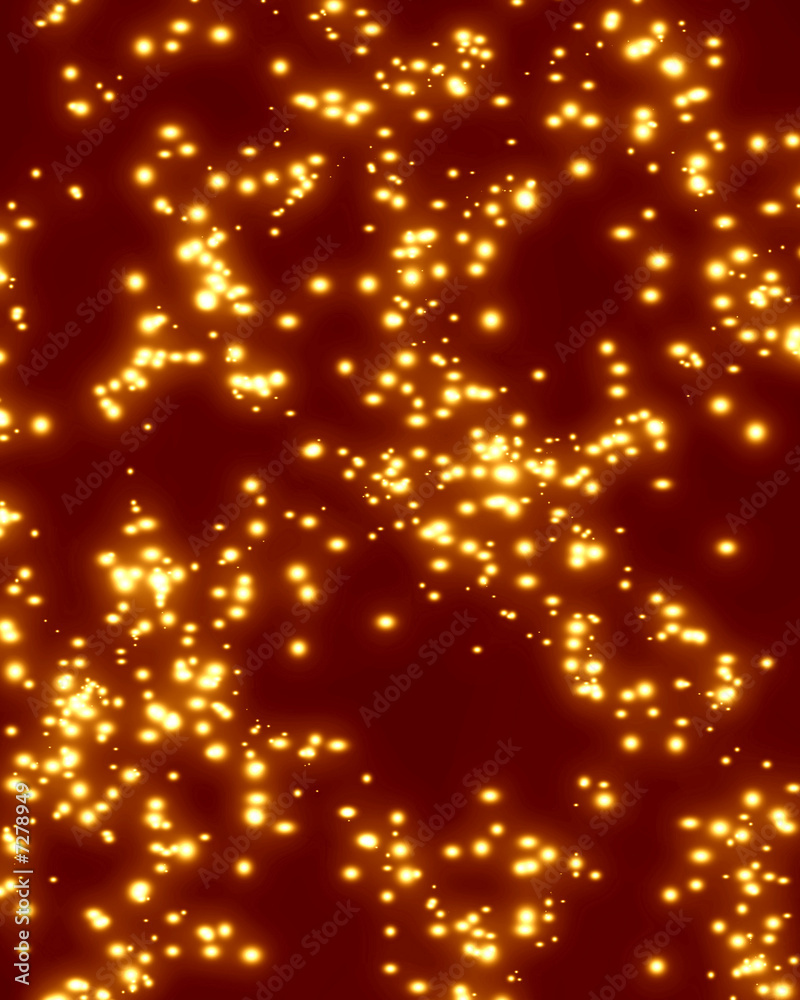 Obraz premium Glowing yellow glitters