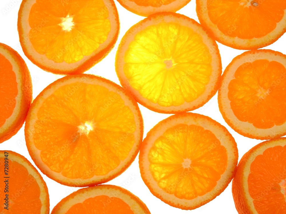 fresh oranges on white fresh oranges on white