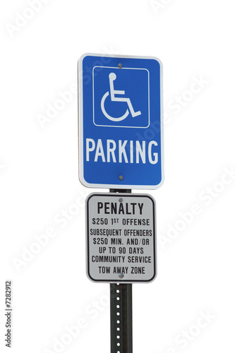 Handicapped Parking sign