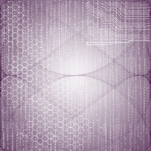 symbole de technologie violet photo