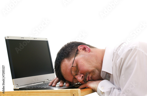 Businessman sleep