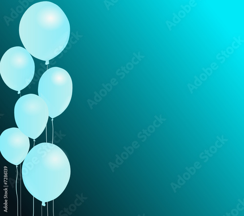 ballons bleus
