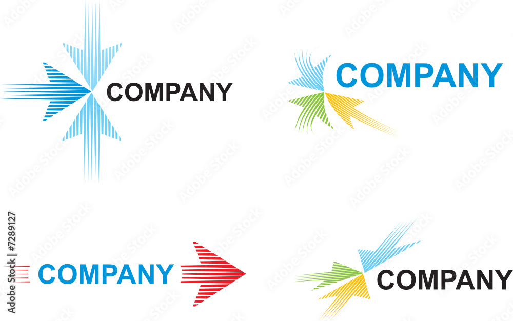 Obraz premium Logo templates with arrows