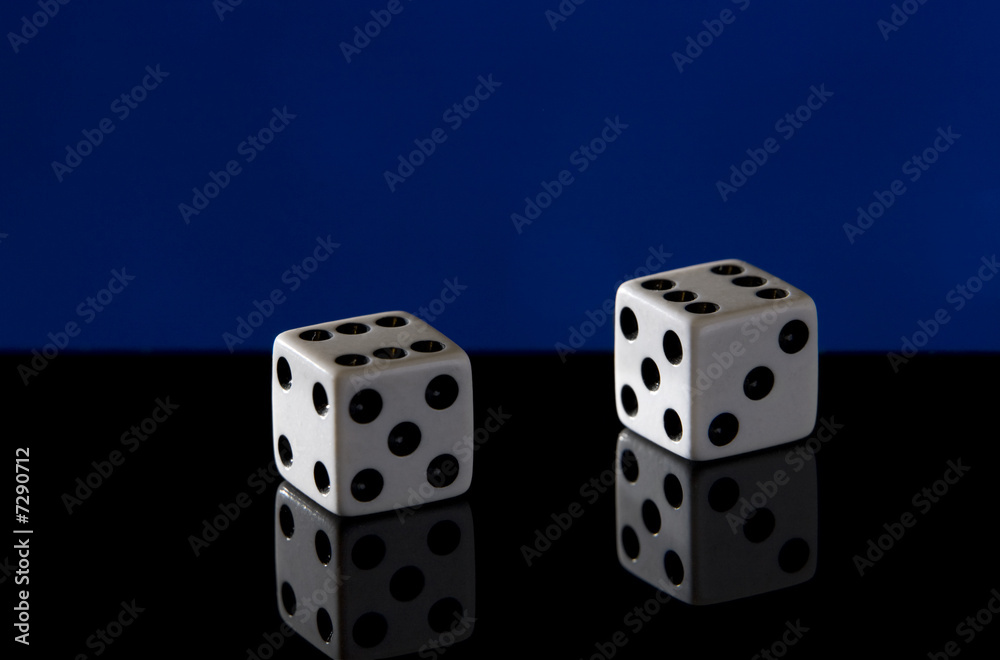 Dice Six Pair on Black Dice Six Pair on Black