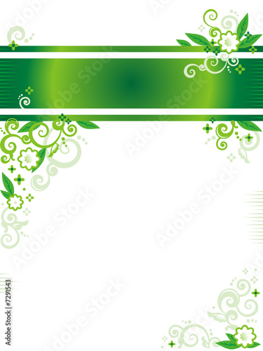 Banner, letterhead or website header and corner
